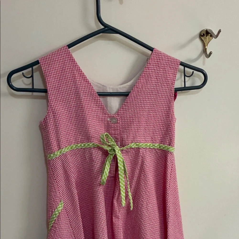 Blueberi Boulevard Pink and Green Kids Casual Dress in Sz 6